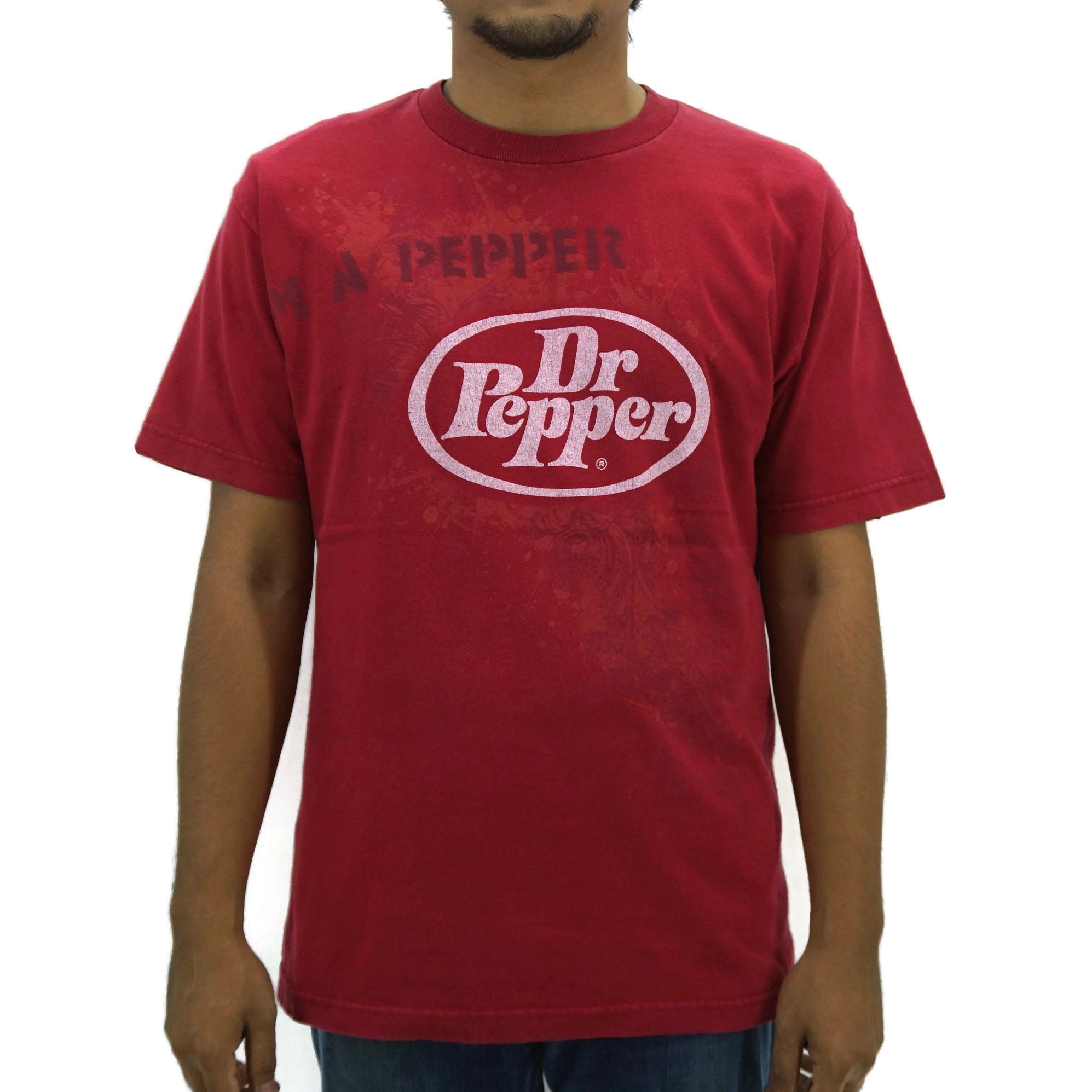 Dr Pepper Shirt Vintage Dr Pepper T Shirt Paisley Spellout Etsy
