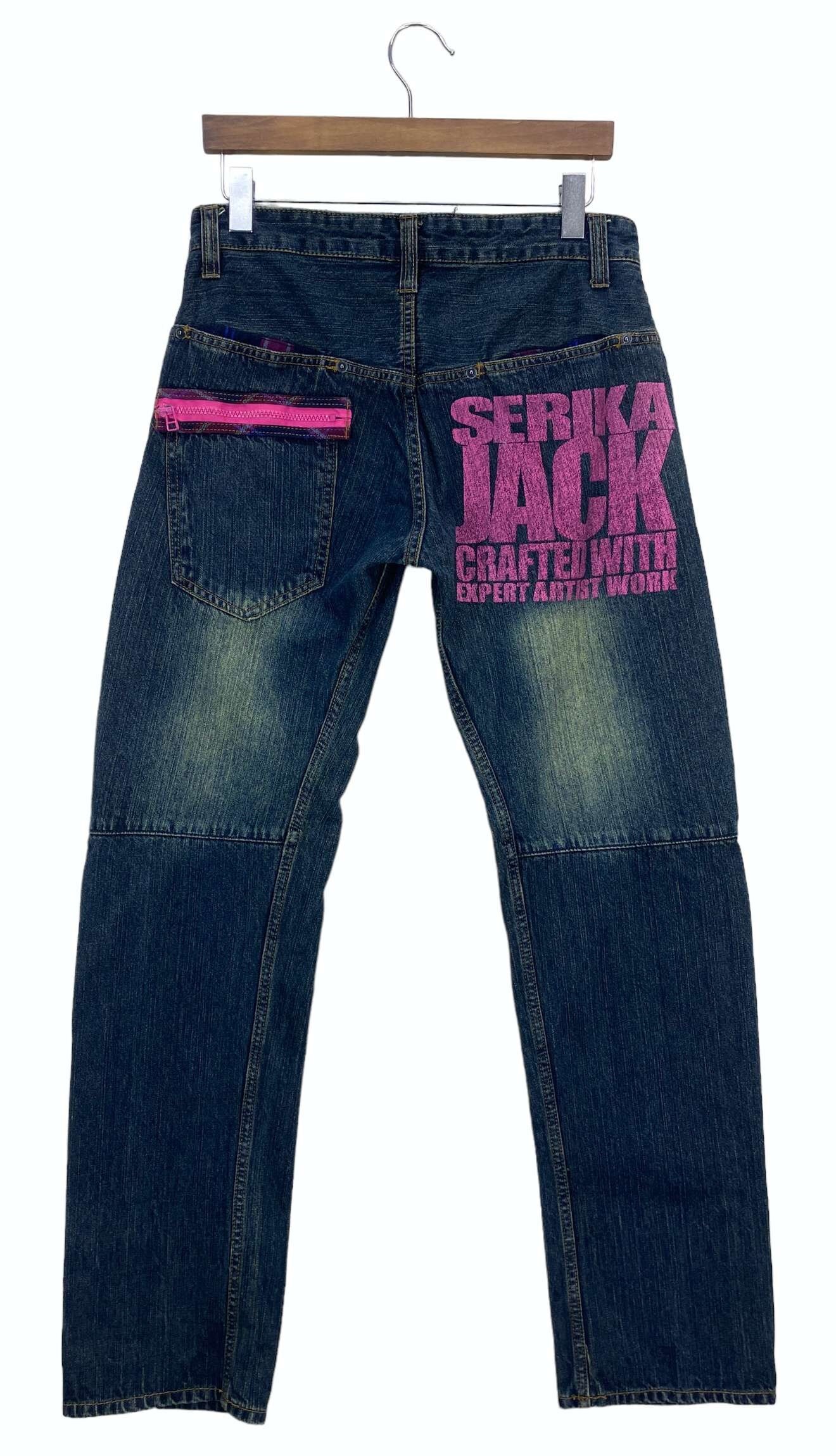 Vintage Jack Serika Double Waist Black Jeans