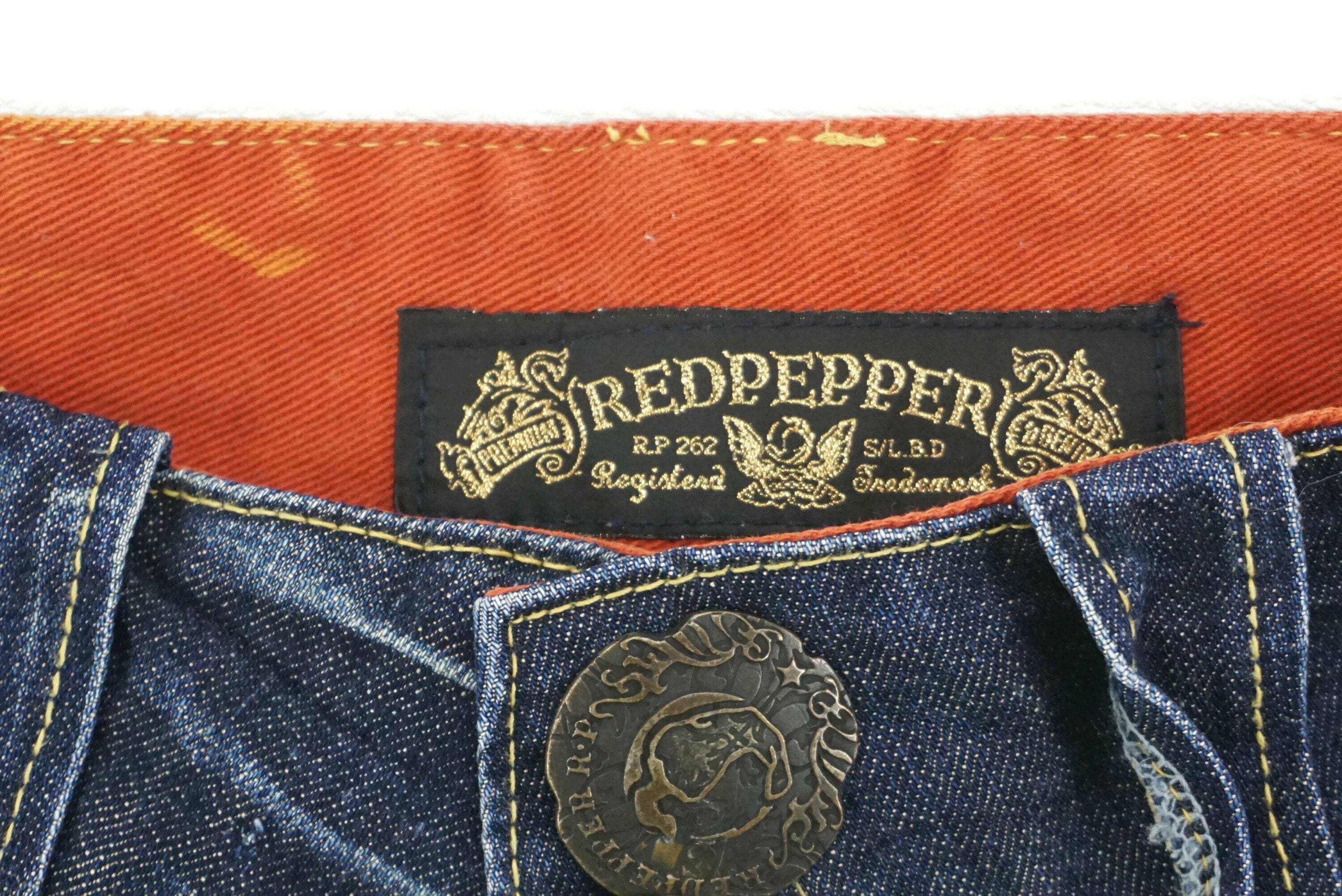 Red Pepper Jeans Size 27 W27xl28 Red Peeper Jeans Distressed Punk