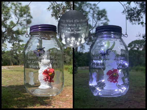 CEMETERY DECORATION With Verse Memorial Lantern for Grave With