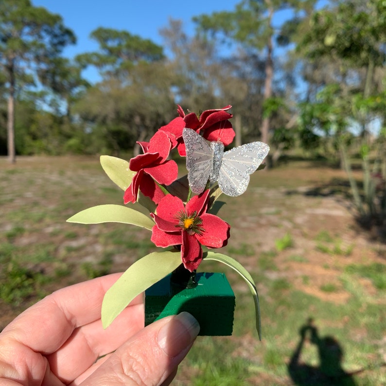 GRAVE DECORATION With Butterfly Cemetery Decoration With Etsy