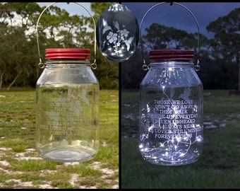 Hummingbird Grave Decoration, Solar Grave Lantern With Verse, Cemetery Decoration With Solar Lights, Outdoor Memorial Lantern Gift