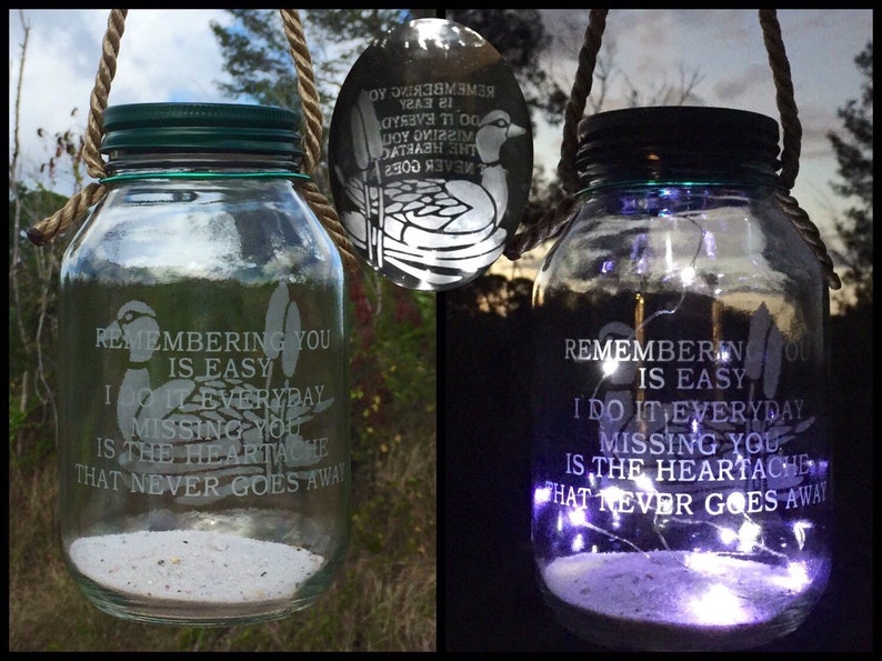 Grave Decoration Dad Duck Grave Lantern Wildlife Cemetery Etsy