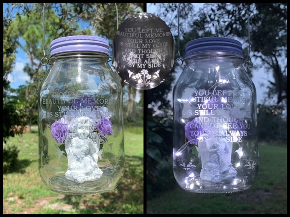 Loss Of Mom Grave Decoration Solar Angel Light Cemetery Etsy