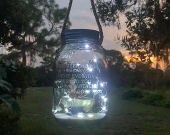 GRAVE DECORATION DAD, Solar Light, Loss Of Father Fisherman Memorial,  Cemetery Decoration In Memory Of Sportsman Lantern, Bereavement Gift