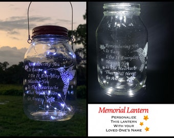 HUMMINGBIRD Grave Decoration With Verse, Personlized Cemetery Decoration With Poem, Grave Lantern With Solar Lights, Sympathy Gift