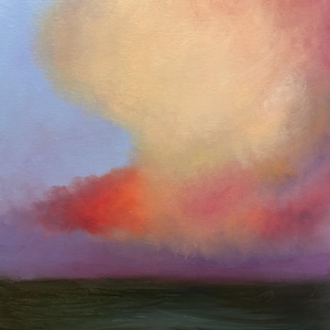 Clouds Over Sea Original Oil Painting