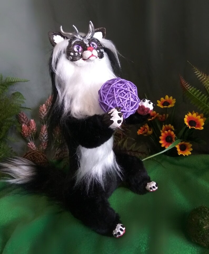 OOAK Fantastic Beasts ferret doll. Posable art doll. Toy plush Etsy
