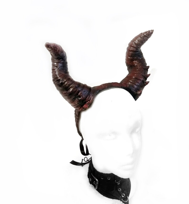 Horns headpiece for a photo shoot. Faun cosplay. Devil Horn Etsy