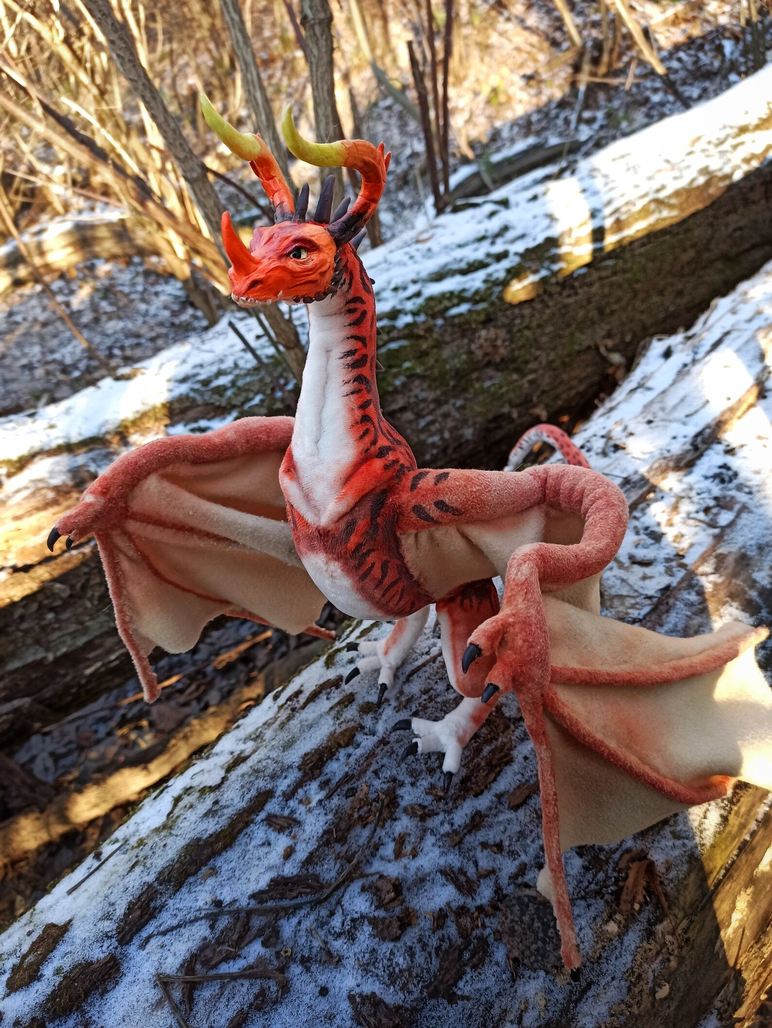 FOR ORDER Dragon Wyvern . Toy plush creature Art Doll. | Etsy