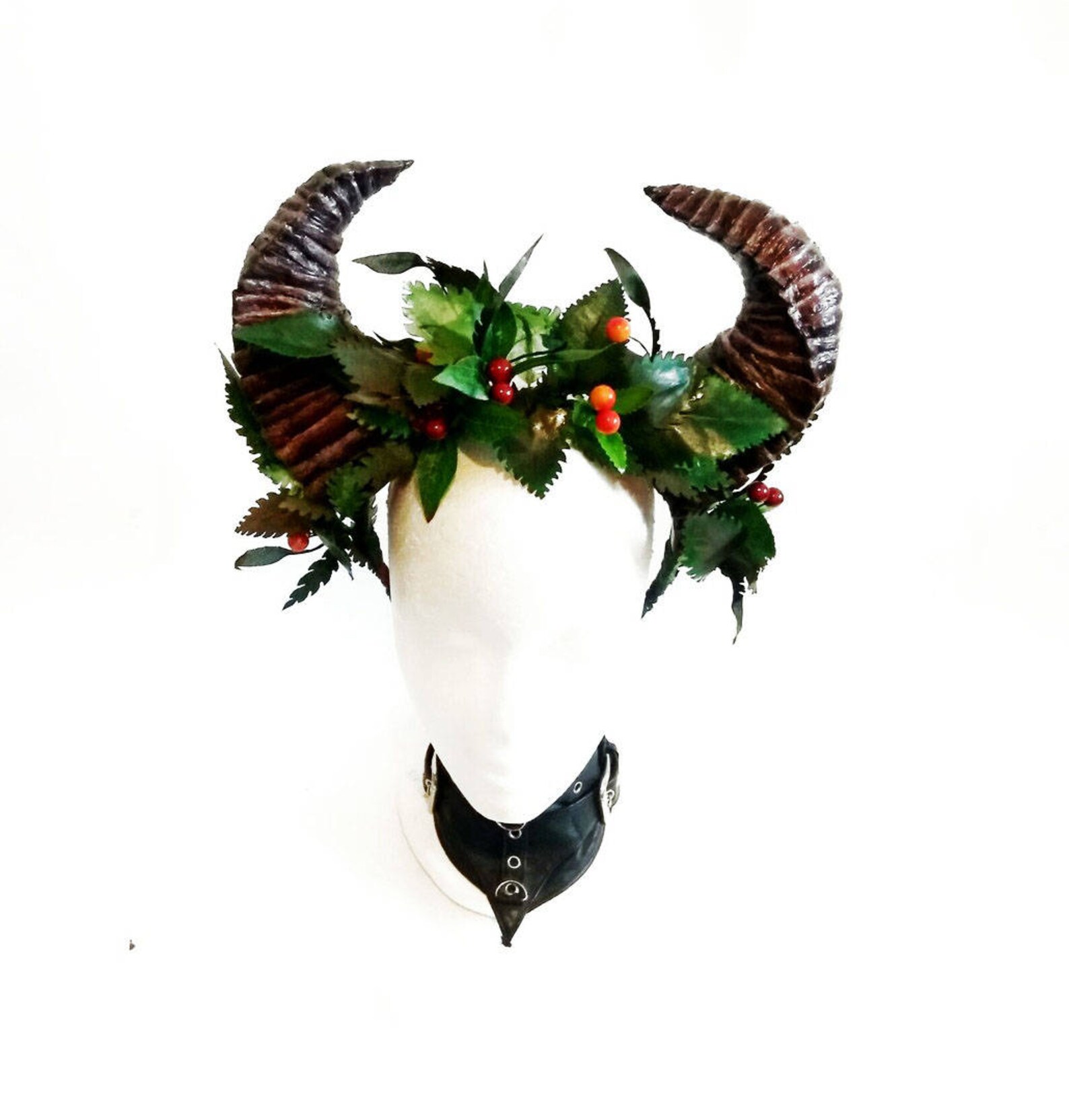 Horn Headband. Satyr horns. Faun headpiece.Demon of the Etsy