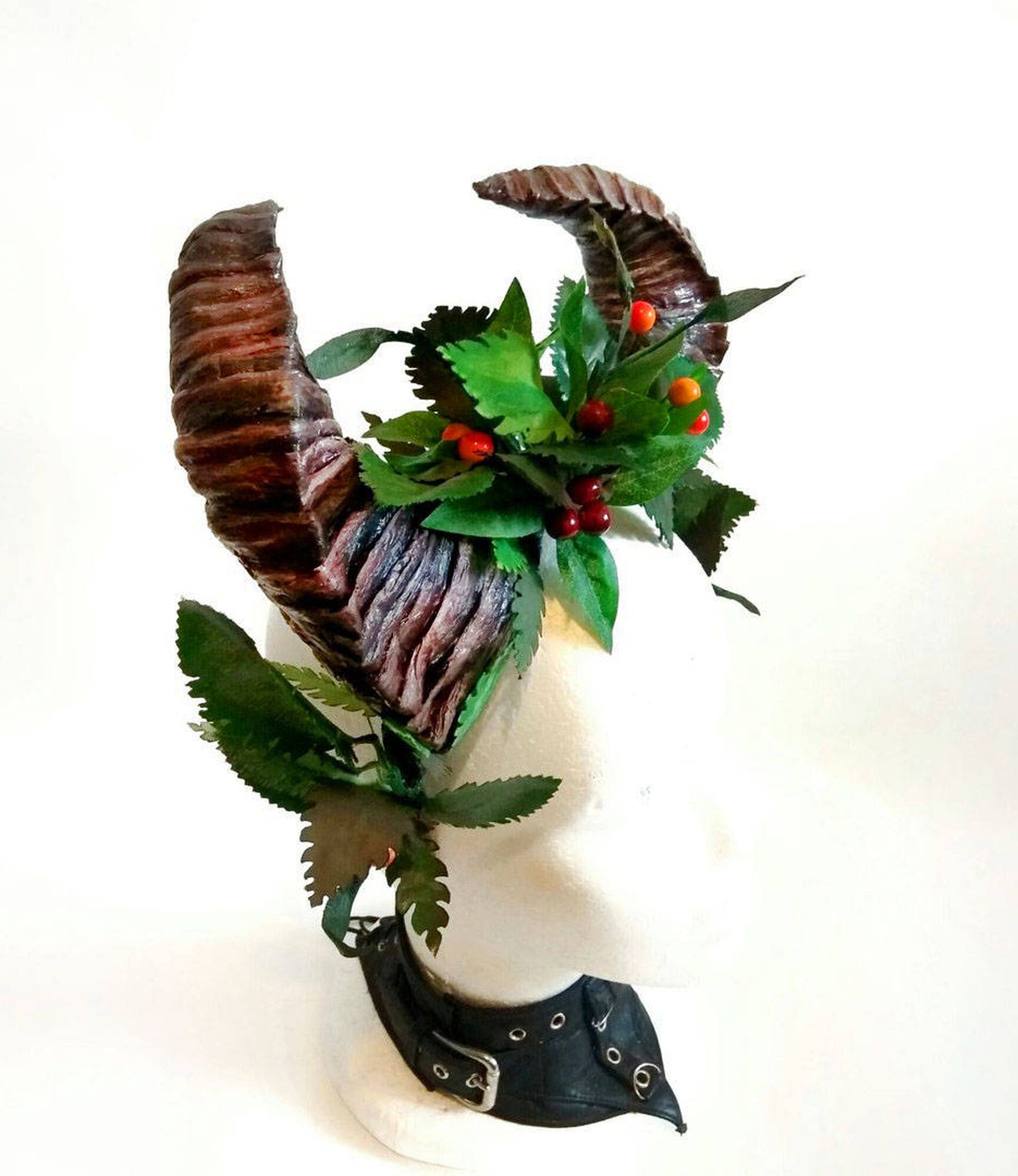 Horn Headband. Satyr horns. Faun headpiece.Demon of the Etsy