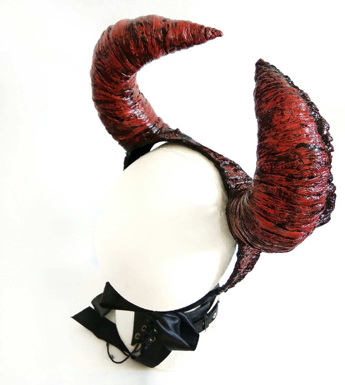Horned Headband for a Photo Shoot. Horns of the Demon. Gothic Etsy