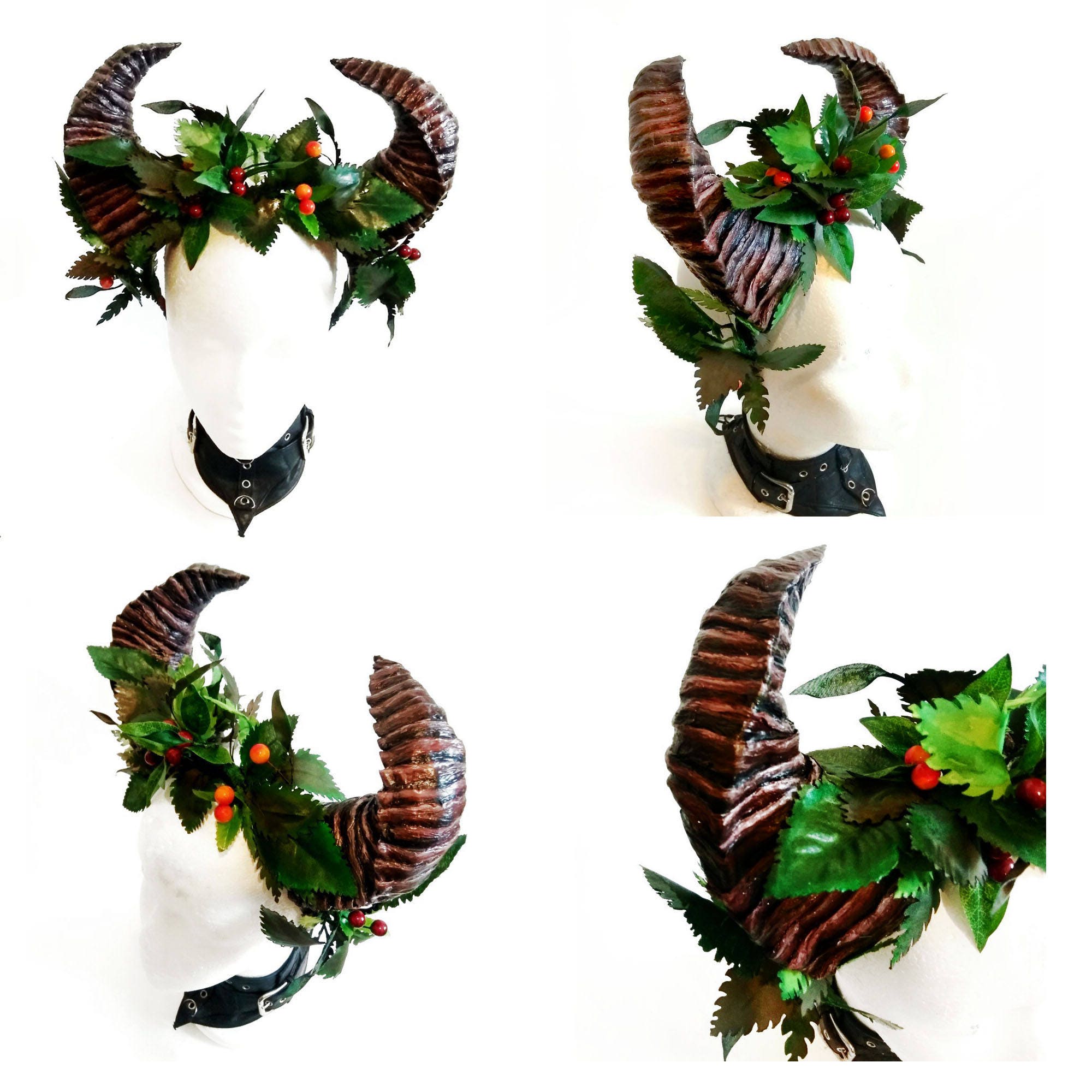 Horn Headband. Satyr horns. Faun headpiece.Demon of the Etsy