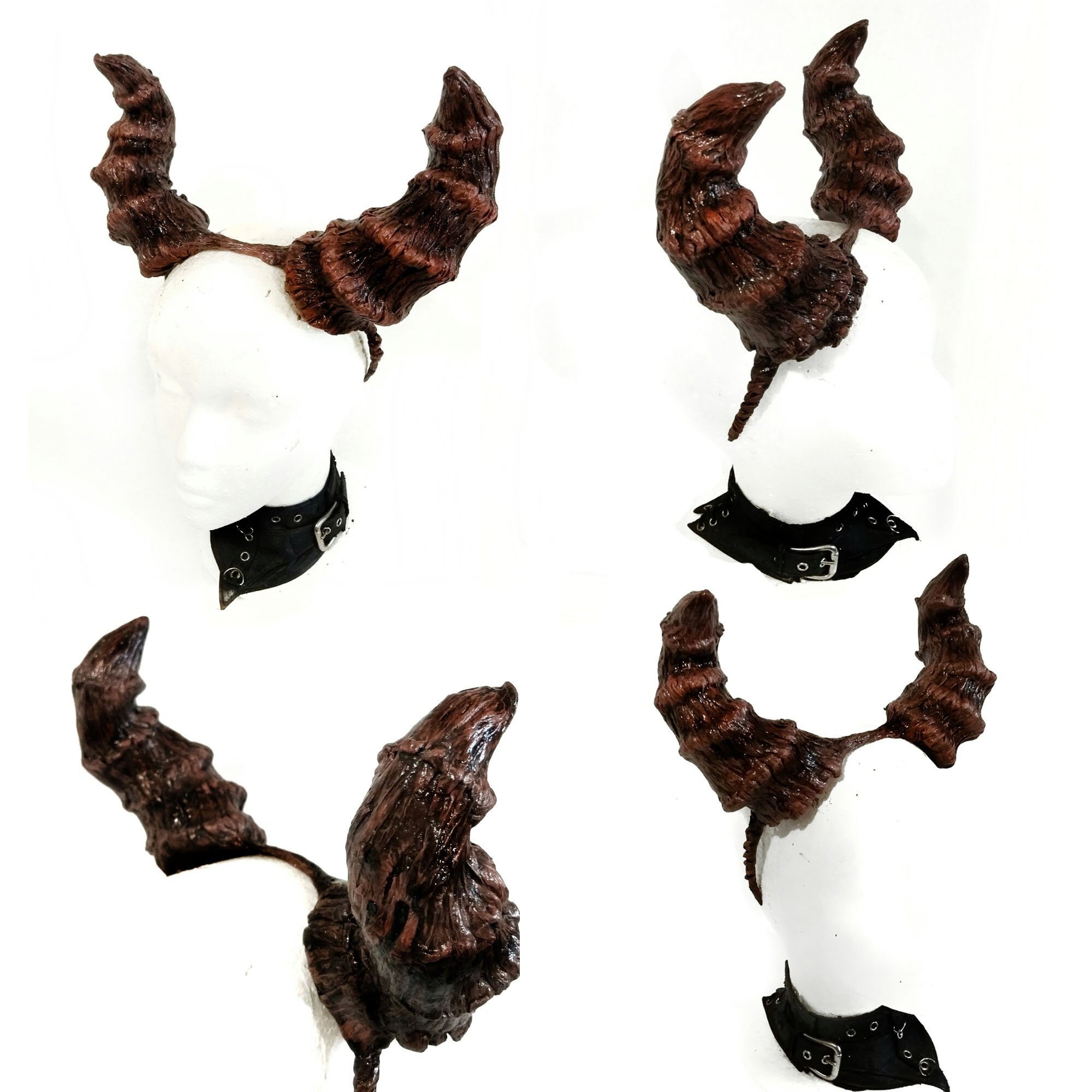 Horns headpiece for a photo shoot. Faun cosplay. Devil Horn Etsy