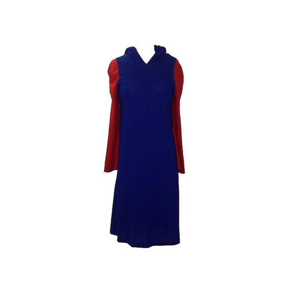 Stephen Burrows VTG 60s Blue and Red Colorblock Ho