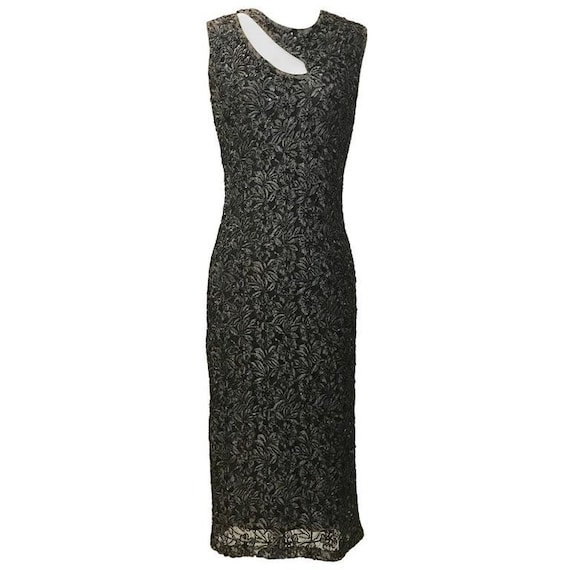 Alexander Mcqueen Vintage 1990s Grey and Black Beaded Lace Midi Dress - Etsy Alexander Mcqueen Vintage 1990s Grey and Black Beaded Lace Midi Dress - Etsy
