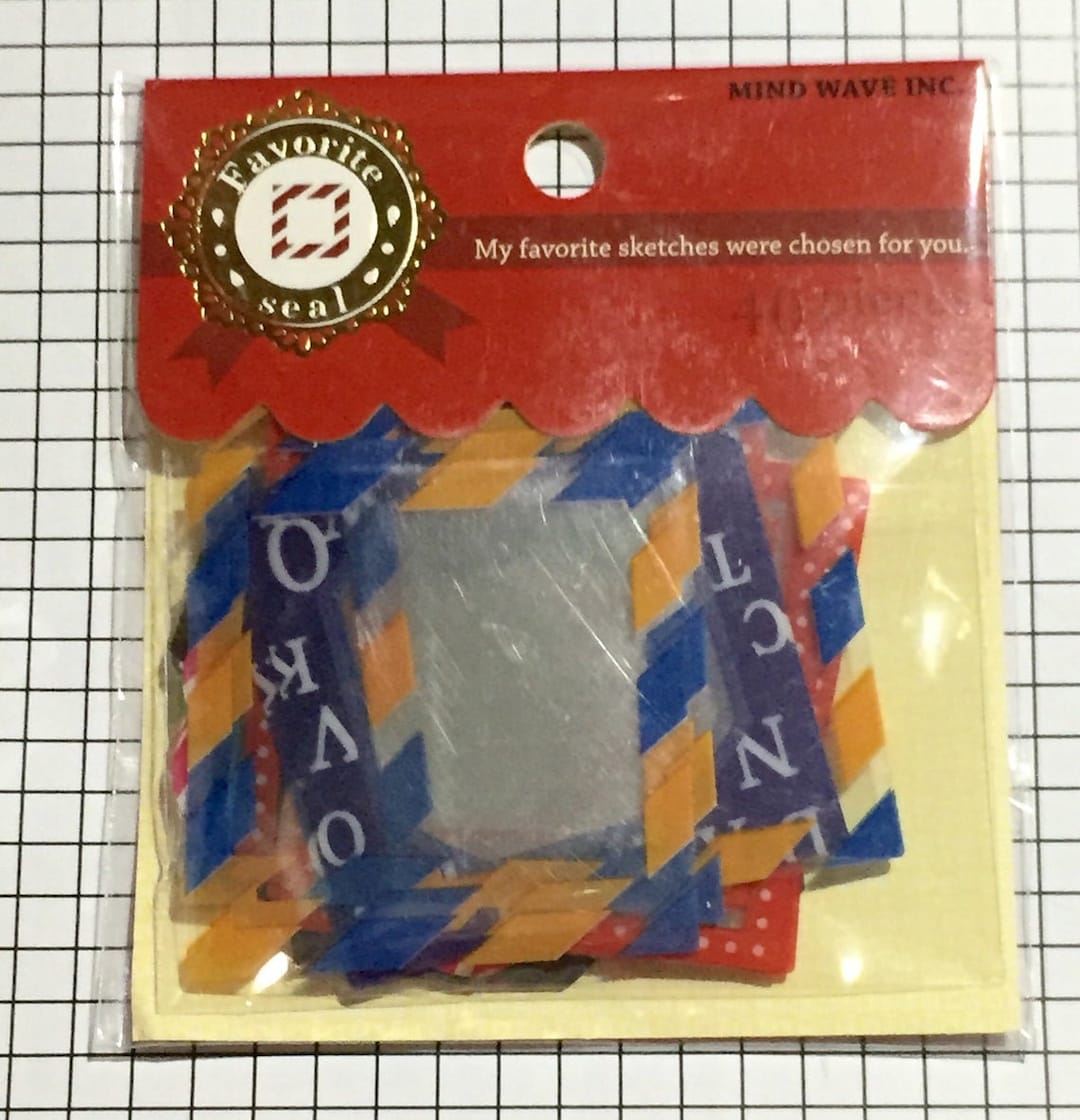Japan Stickers Flake Seal Supplies Photo Frame Scrapbook Etsy