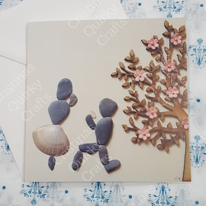 Carte de vœux de proposition faite à la main excentrique et amusante, Pebble art, Félicitations pour vos fiançailles, Engagé, Amour, Pebbles, Unique