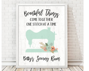 Personalized Sewing Print | Craft Room Decor | Sewing Gift | Knitting Gift | Quilting Gift | Personalized Gift Grandma
