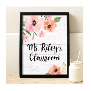 Personalized Teacher Print | Personalized Classroom Decor | Classroom Teacher Sign | Classroom Poster | Custom Teacher Accessories