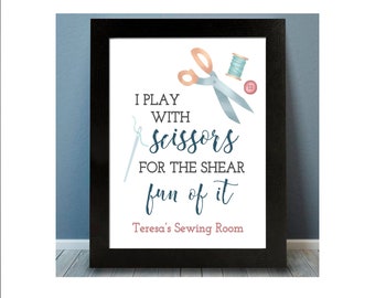 Personalized Sewing Print | Craft Room Decor | Sewing Room Decor | Knitting Gift | Sewing Gift | Quilting Gift | Personalized Gift Grandma