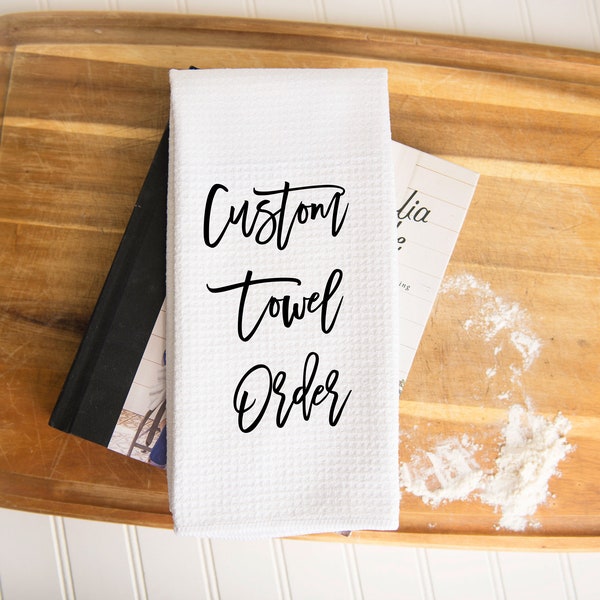 Custom Hand Towel With Logo Etsy