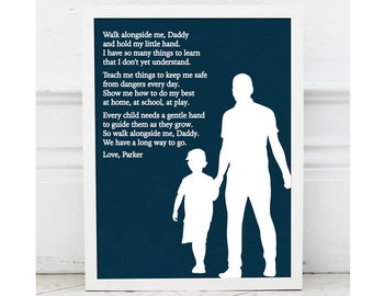 Fathers Day Gift - Dad Gifts from Daughter, From Son, Fathers Day Print, Gift for Dad, Personalized Dad Gift from Kids