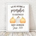 We Are Adding A Pumpkin to Our Patch Print | Pregnancy Announcement ...