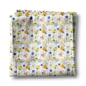 Mahjong Kitchen Towel Lemon Citrus Amalfi Summer Mahj