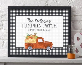 Personalized Fall Print | Halloween Decor | Halloween Wall Art | Halloween Party Sign | Halloween Print | Rustic Halloween Decor