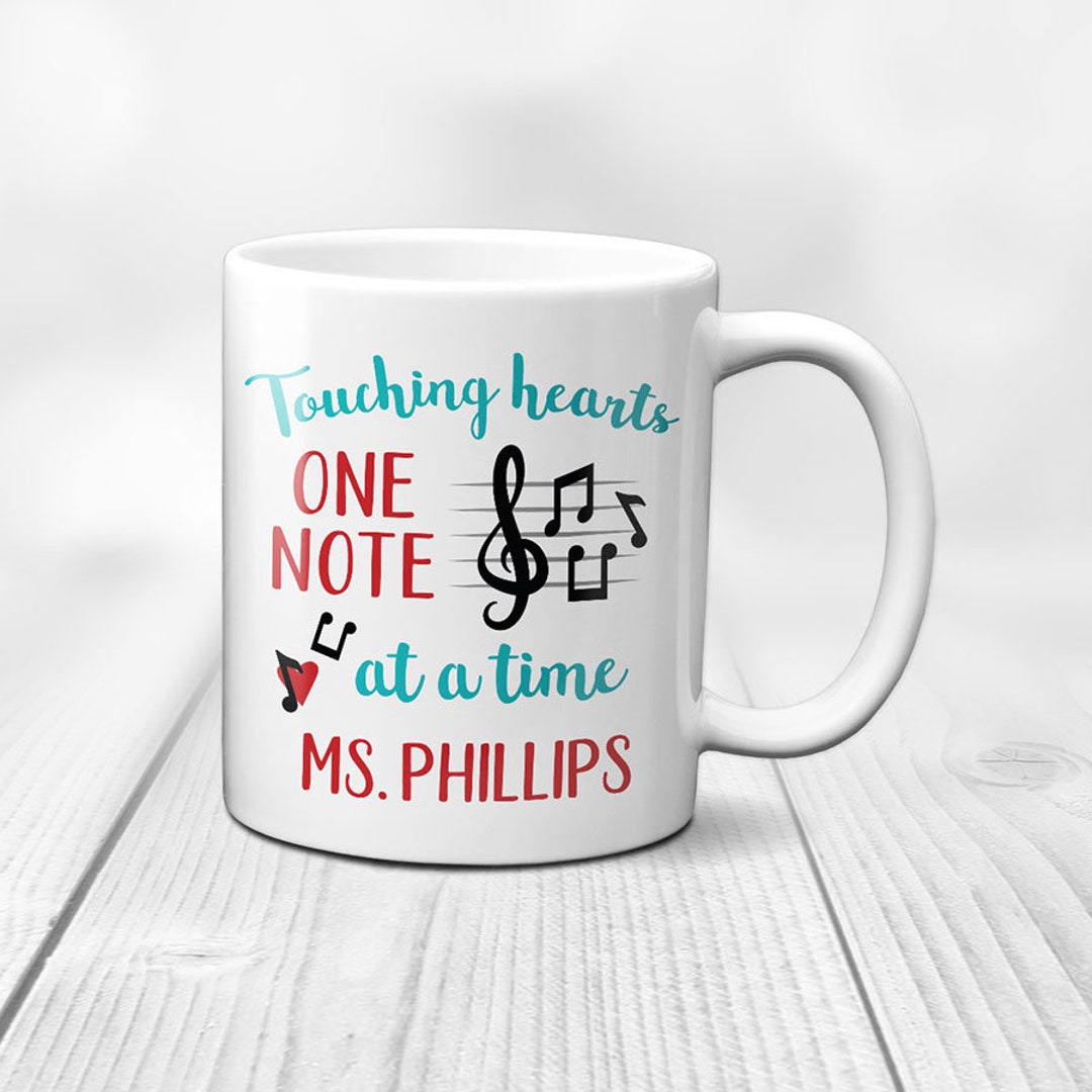 Personalized Music Teacher Mug | Personalized Teacher Gift | End of ...