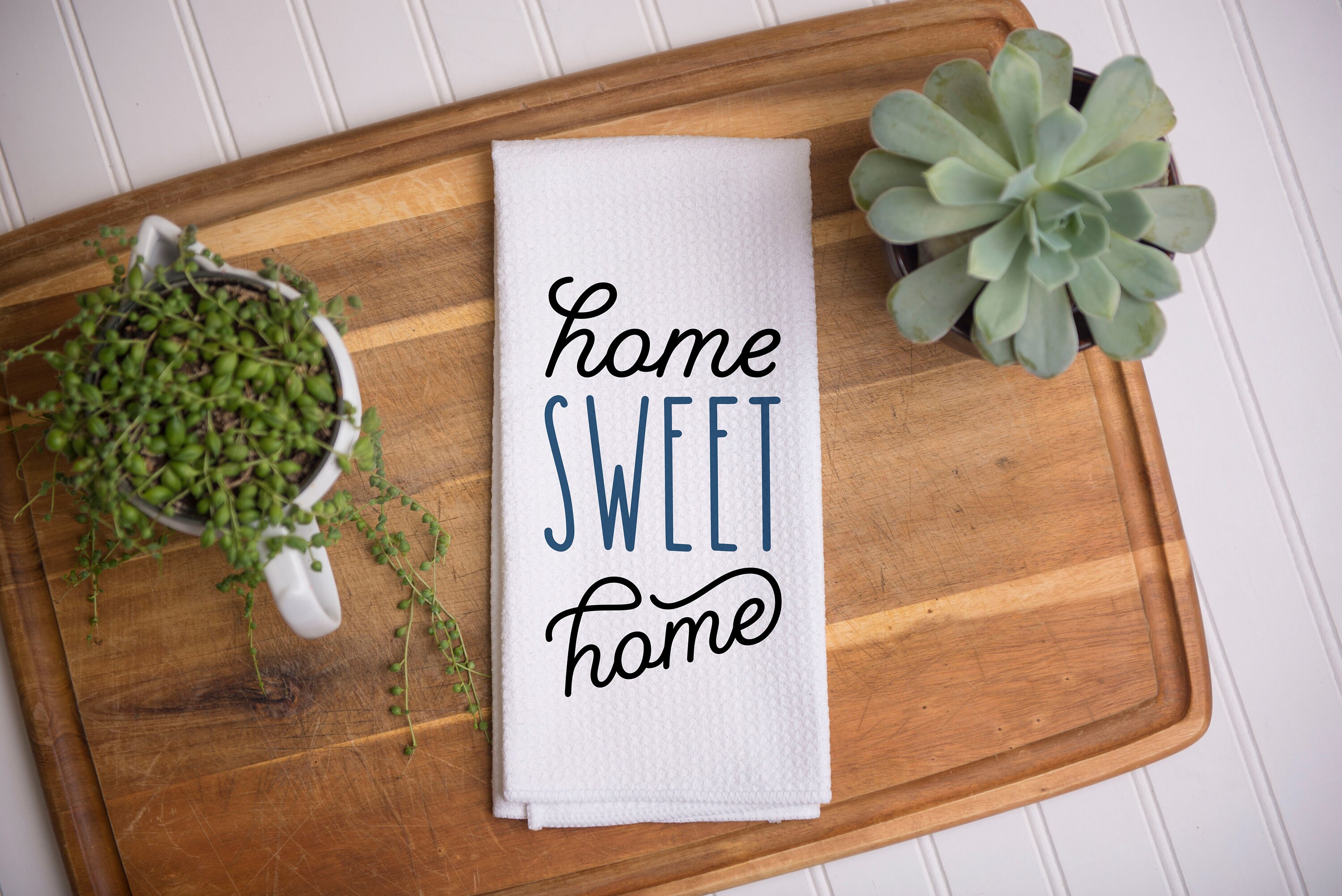 Home Sweet Home Custom Kitchen Towel – 521handmade