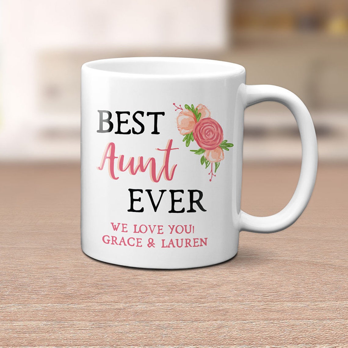Personalized Best Aunt Mug Aunt Coffee Cup Aunt Gift Etsy