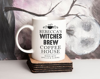 Personalized Witches Brew Halloween Mug | Witch Halloween Mug | Spooky Halloween Decor Coffee Cup | Holiday Gift | Witch Home Decor