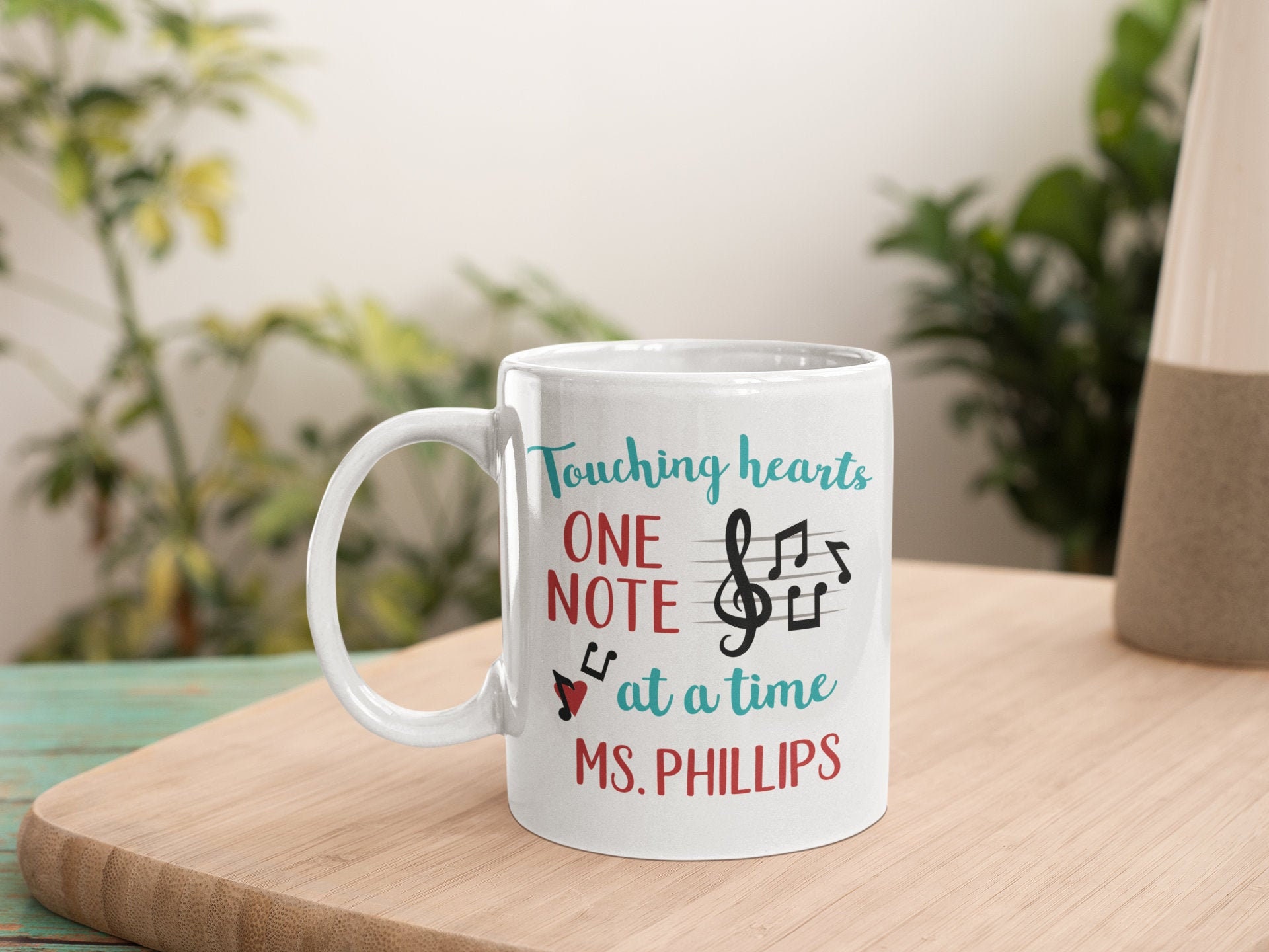 Personalized Music Teacher Mug | Personalized Teacher Gift | End of ...