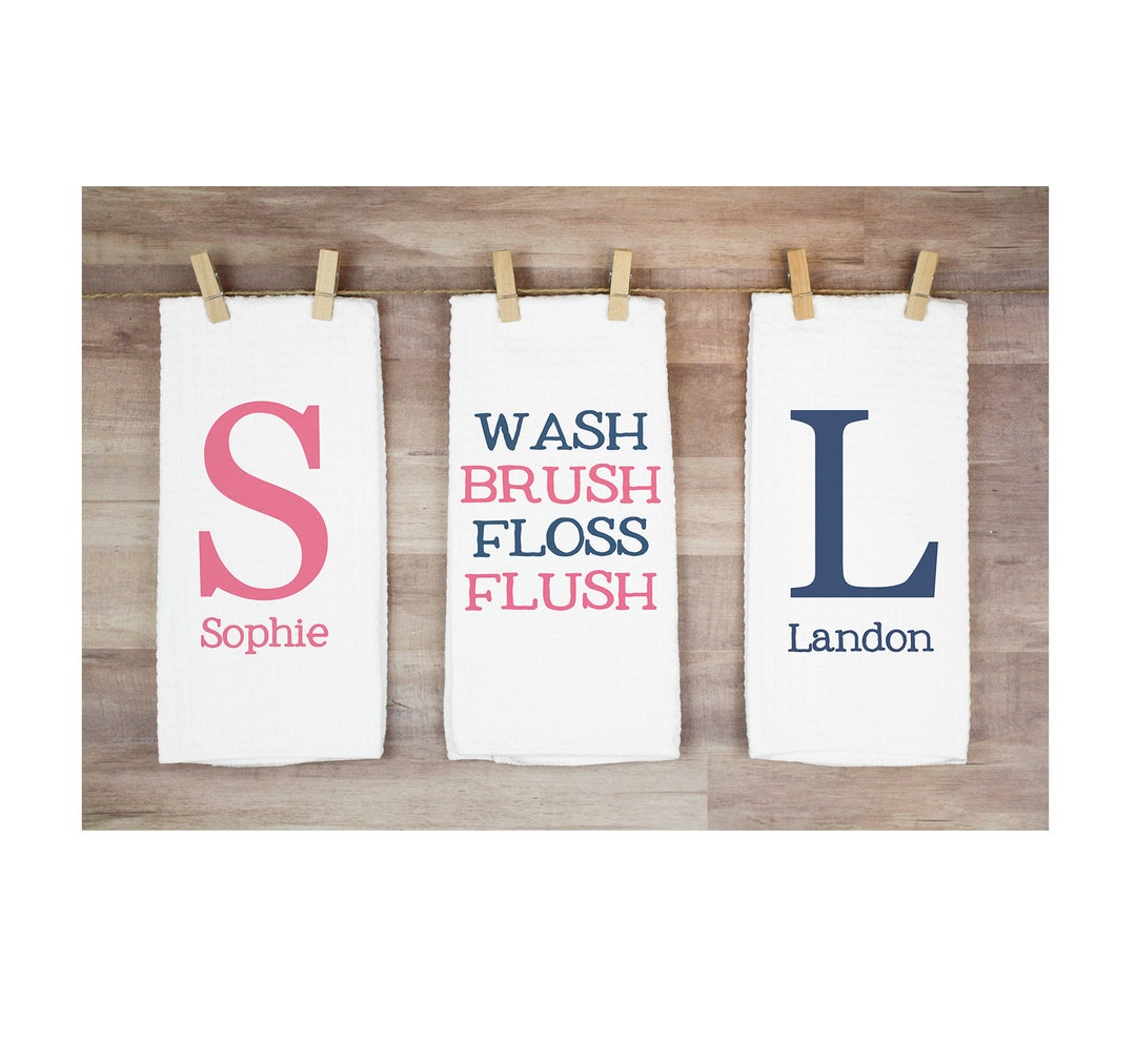Kids Bathroom Towel Set | Personalized Bathroom Towel | Kid Bathroom ...