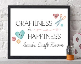 Personalized Craft Room Print | Craft Room Decor | Craft Gift | Sewing Gift | Quilting Gift | Personalized Gift