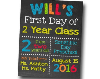 Back to School Printable | First Day of School Sign | Chalkboard First Day of School | Digital Print | First Day Of School Pictures