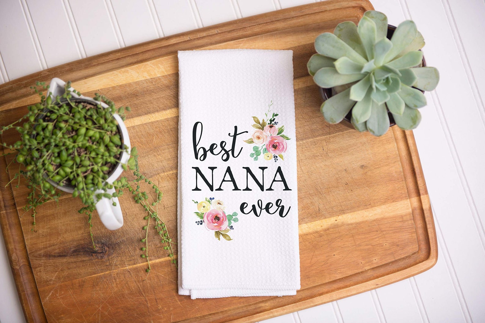 Personalized Best Nana Ever Towel Personalized Kitchen Towel Etsy
