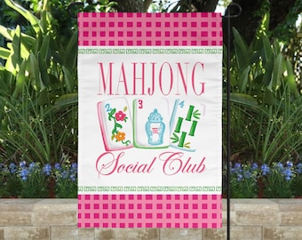 Mahjong Garden Flag: Playful Outdoor Decor for Mahjong Lovers
