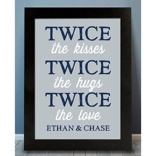 Twin Bothers Wall Art | Twin Bothers Decor | Boys Room | Twin Bother Gift | Boys Room Sign | Boys Bathroom |  Bothers Sign | Twin Gift