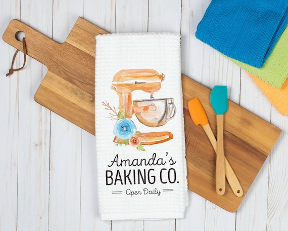 Personalized Baking Co. Dish Towel Custom Mixer Kitchen Towel