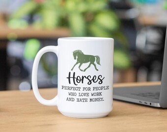 Horse Lover Coffee Mug: Equestrian Gift for Riders and Owners