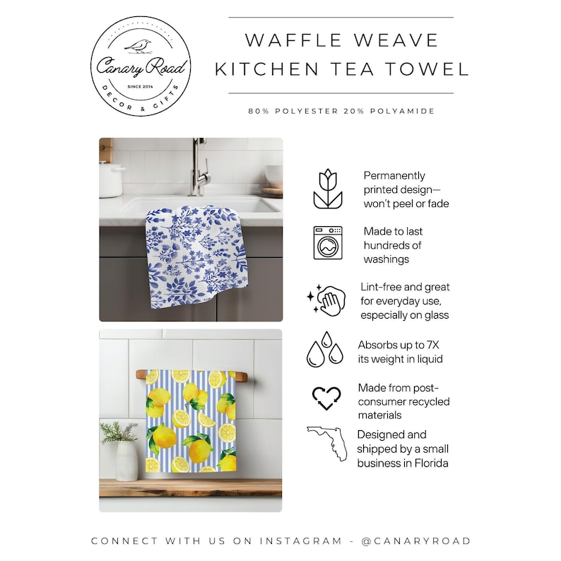 Waffle Weave Kitchen Tea Towel