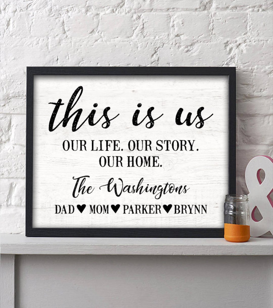 Personalized This is Us Family Print Our Home Print Etsy