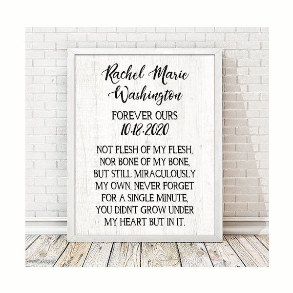 Personalized Adoption Print | Adoption Date | Adoption Day Print | Gotcha Day Gift | Bedroom Decor | Adoption Gift | Personalized Print