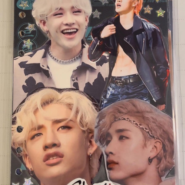 Individual Stray Kids binder dividers (DOUBLE SIDED & LAMINATED!) k-pop! Size: A5 6 hole (Only shipping within United States for now)