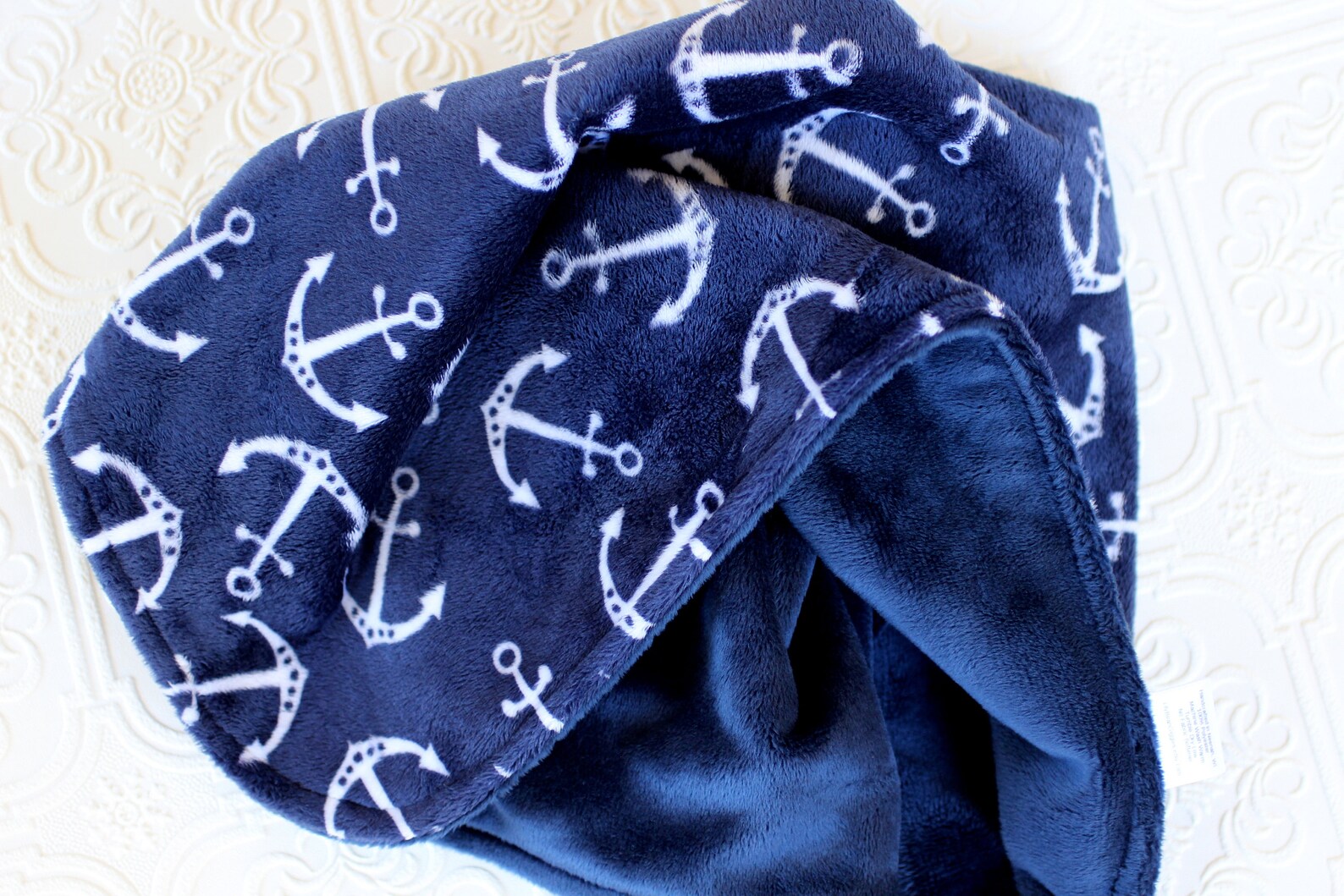 Baby Blanket Personalized Blanket With Name Anchor Baby Etsy