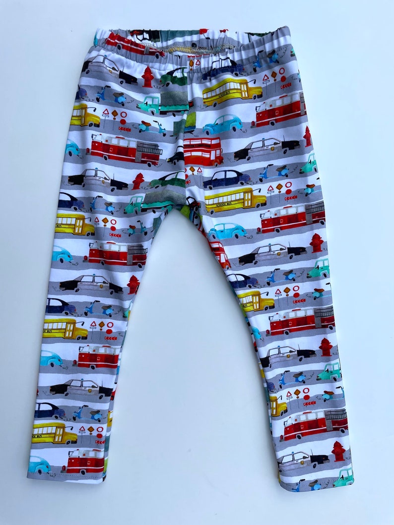 Baby leggings, organic baby clothes, Child Leggings, organic baby pants, baby tights, baby leg warmers, baby pants, toddler leggings Cars and Trucks